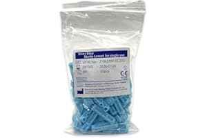 ONE STEP 100 x 23G Sterile Lancet for Single Use - Manufacturer Confirmed Fully Compatible for PiC Indolor, Microlet, Freestyle, Abbott, SD and Many More