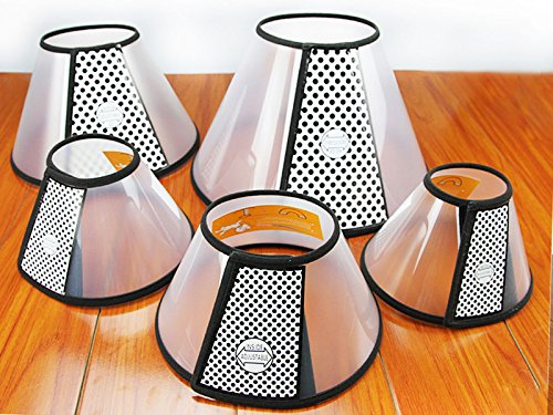 Elizabeth-Cats-Dogs-Protective-Recovery-Cone-E-Collar-with-Soft-Edge-and-Plastic-Snap-Closure-Used-for-Wound-Healing-Anti-Biting-Anti-Scratch