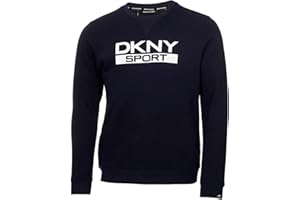 DKNY Mens South Street Breathable Soft Feel Jersey Crew Neck Sweater