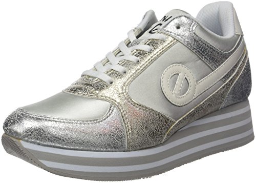 No Name PARKO Jogger Beam/Carnival, Baskets Basses Femme, Beige (Platine/Silver), 40 EU