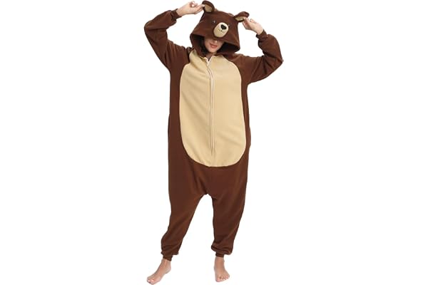 LBJR Combinaison Unisexe Adulte Pyjama Animal Cosplay Deguisement Kigurumi