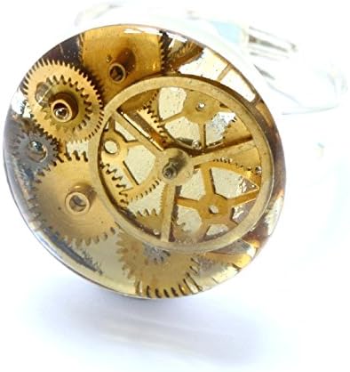 Steampunk Ring, Clockwork Ring, Watch Parts Ring, Watch Movement Ring, Cocktail Ring, Statement Ring (Silver Plated)