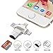 Price comparison product image TedGem 4 in 1 SD Card Reader, Lightning USB Card Reader Micro SD/TF Card Reader with Lightning/USB/Micro USB/Type-C Connector for iPhone/iPad/Android/PC/Mac