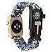Produktbild Hunpta NEUE Nylon-Seil-Survival-Armband-Uhr Band mit Kompass für iWatch Apple Watch Serie 1/2 38MM /42MM (E, 38MM)