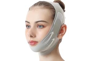 OUDQFCJ Mascarilla Reutilizable en Forma de V para Reducir Papada y Reafirmar la Piel Facial (Verde)