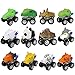 Produktbild Happy Event 12 stücke Tier Reibung Angetriebenes Auto Ziehen Fahrzeug Mini Tier Auto Spielzeug Für Geschenke Kinder (A)
