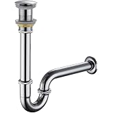 Fause Pop-up Basmalı Paslanmaz &Ccedil;elik Metal Lavabo Sifonu KSF101