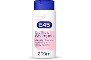 E45 Dry Scalp Shampoo for Very Dry, Itchy and Flaky Scalp - Anti Dandruff Shampoo with hydrating Vitamin B5 – Free from fragrance, soap and perfume 200ml