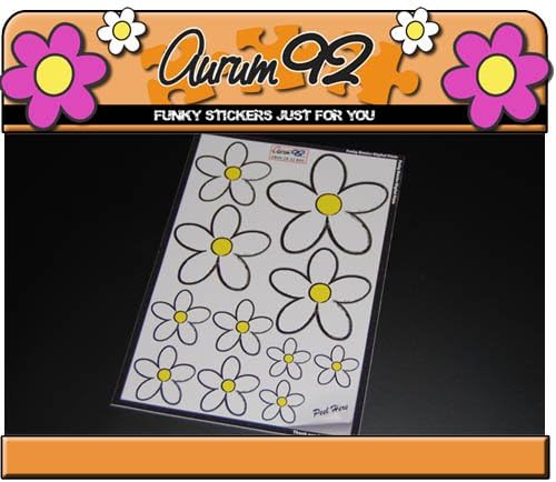 Aurum92 New Classic White Daisy Car Stickers