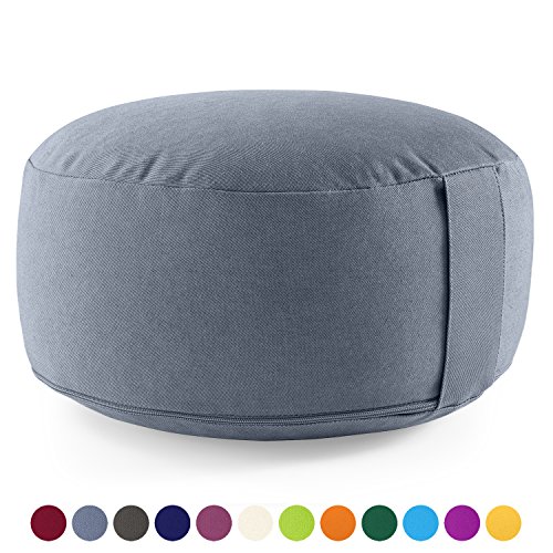 Meditationskissen /Yogakissen LOTUS - Bio-Baumwolle (kbA) - GOTS zertifiziert - Sitzhöhe: 15cm