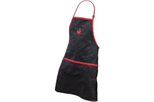 Char-Broil 140 517 - Tablier de cuisson, noir/rouge.