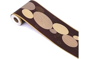 WDRAGON Vintage Floral Wallpaper Border Peel Stick Molding Border Wall Sticker Decal for Home Decor Bathroom Kitchen,4 inch by 32.8 feet (Floral4)