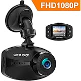 Earthtree In Car Dash Cam FHD 1080P Mini Car Dashboard Camera with Sony Sensor WDR G-Sensor Loop Recording Motion Detection and Parking Monitor