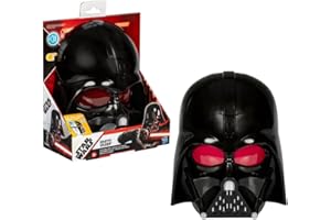 Star Wars Masque Électronique Dark Vador, avec Effets Sonores et Phrases, Sangle Ajustable, Accessoire de Déguisement pour Filles et Garçons dès 5 Ans