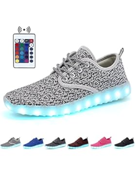 KEALUX 7 Farbe USB Aufladen Blinkende LED Jungen Mädchen Kinder Atmen Nachtleuchtende Sport Schuhe Low Top Schnüren...