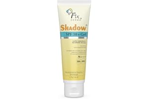 Fixderma Shadow Sunscreen SPF 30+ PA+++ Gel Broad Spectrum Sunscreen For UVA & UVB Protection For All Skin Type | No White Cast & Water Resistant I Shadow Gel For Women & Men I 75 gm (Pack of 1)
