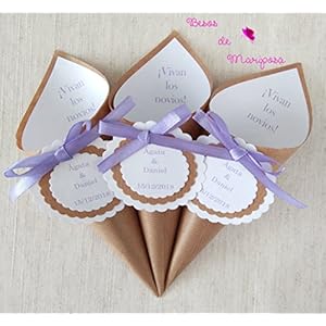 50 Einheiten. Reiskegel für Hochzeit