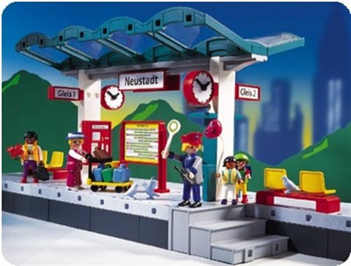 Preisvergleich Produktbild PLAYMOBIL 4382 - Bahnsteig / Haltepunkt