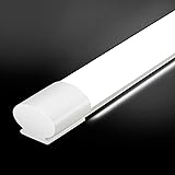 LED Feuchtraumleuchte 60CM, OEEGOO 20W 2000LM LED Kellerlampe, IP66 Wasserfest Deckenleuchte Neutralweiß 4000K für Hobbyraum 