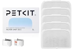 PETKIT Filter Unit RECT for EVERSWEET MAX Battery Operated Cat Water Fountain, Replacement Filters, 5 packs