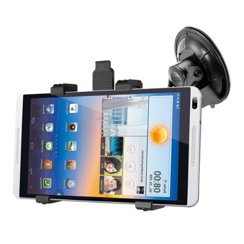 kwmobile KFZ Scheiben Halterung für Huawei MediaPad M1 8.0 – PKW Auto Halter mit Saugnapf in Schwarz - 4