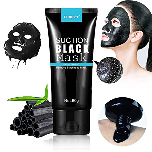 Black maske, Peel off maske, Mitesser Maske, Black Mask, Gesichtsmasken Schwarz, Blackhead Remover Mask, CIDBEST® Suction Schwarz Mud Purifying Peel-off-Maske, Tiefenreinigung Mitesser Entferner Anti Akne Öl-Kontrolle Purifying Black Head maske Mitesserentferner - 2
