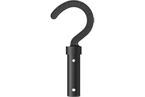 Knocery Roboterhaken für Pools - Schwarz, Teleskopstangen-Haken mit ABS-Material, Kompatibel mit Allen Poolrobotern, Praktischer Zubehörhaken zur Effizienten Unterwasser-Reinigung