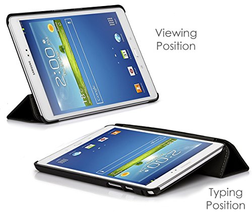 ForeFront Cases® – Kunstleder-Case mit Ständer Hülle für Samsung Galaxy Tab 3 8.0 8GB 3G + WiFi – mit magnetischer Auto-Sleep-Wake-Funktion – inkl. Bedienstift - 2