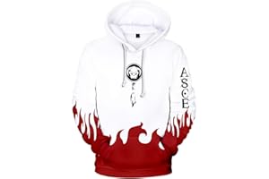 PANOZON Homme 3D imprimé Sweat à Capuche Homme Caoutchouc Animation Japonaise