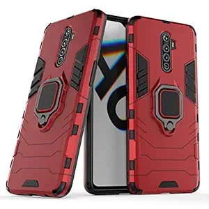 Mobyro Realme X2 Pro Back Cover, Tough Hybrid Shockproof Bumper Defender Case Armor Kickstand Protective Ring Holder Back