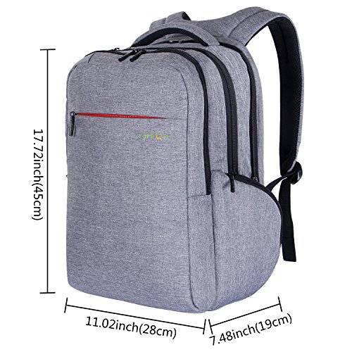 Lifewit Laptoprucksack Notebook Rucksack 15,6 Zoll Gepolstert Multifunktional Business Daypack Backpack Laptoptasche Schulrucksack Wasserabweisend Grau - 3