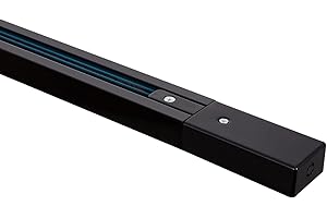 LEDKIA LIGHTING Carril Monofásico Aluminio para Focos LED 1 Metro Negro