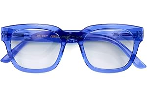 LONDON MOLE Okulary | Tricky okulary do czytania | okulary prostokątne | Fajni Czytelnicy | Stylowe okulary do czytania | Męskie damskie Unisex | Zawiasy sprężynowe