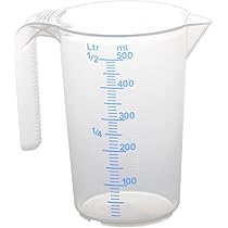 Caraffa Graduata H&uuml;nersdorff 3000ml - PP Trasparente, 2 Scale, Impilabile