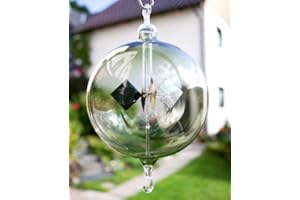 Lauschaer Glaskunst Lichtmühle mit Öse und Haken farbig (Grün, 60 mm)