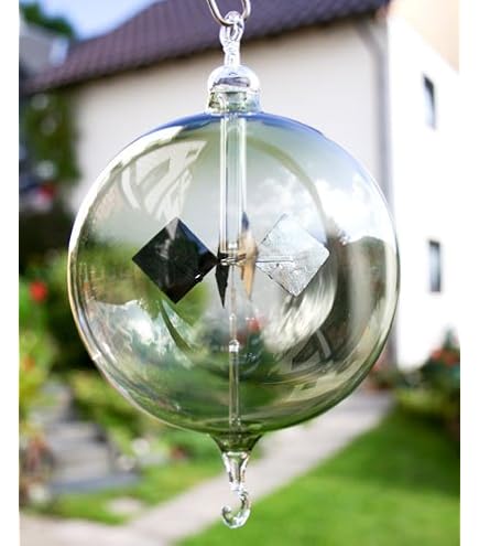 Abschlußtropfen Gelb Für Hängende Lichtmühle (Solar Radiometer) - Ca. 8 Cm, Handgefertigt