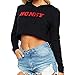Produktbild UFACE Womens Long Sleeve Solid Color Brief Rundhals mit Kapuze Sweatshirt Bluse Tops
