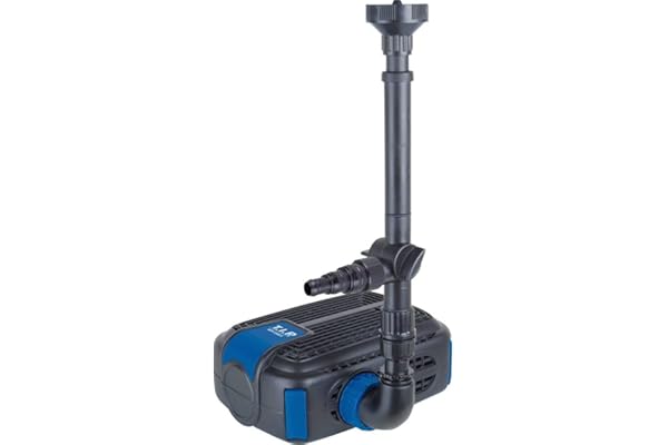 T.I.P. WPF 1500 S Pompe Bassin Multifonctions Polyamide 1500l/h Hauteur 2,3m avec Trois Jeux d'Eau et Filtration pour Jardin