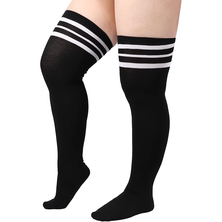 Bevigorio Oberschenkelhohe Socken Für Damen, Overk Produktbild-Vorschau 4