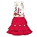Arshia Fashions girls partywear Skirt and top set - sleeveless -Pink White RS.549.00