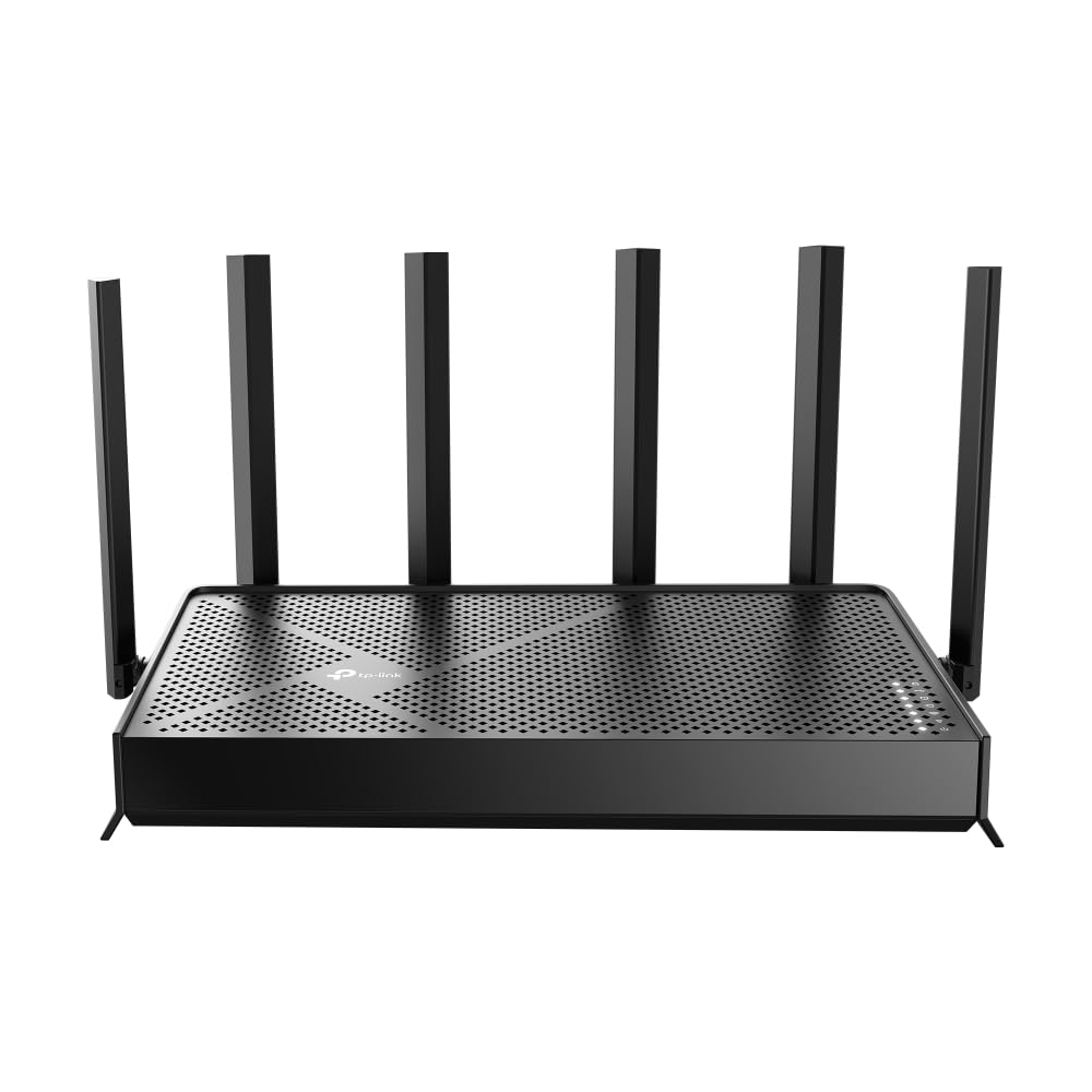 TP-Link Archer BE400 Dual-Band BE6500 WiFi 7 Router | 4K/8K Streaming 6.5 Gbps | 1× 2.5 Gbps WAN/LAN + 3× 1 Gbps LAN Ports + 1× USB 3.0 | 6 Antennas | Compatible with Alexa and Google Assistant