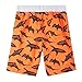 Bluezoo Kids Boy's Orange Shark Printed Swim Shorts Age 13-14
