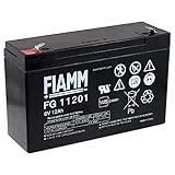 Voltaje: 6,00 Volt FIAMM Batería de Plomo-ácido FG11201 Vds 6V 12 Ah