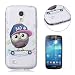 Produktbild Samsung Galaxy S4 Mini Hülle,Samsung Galaxy S4 Mini Etui,CaseHome Niedliche Karikatur Hut Eule Colourful Snowflakes Entwurf Weiche TPU Ränder SchutzSchutzhülle mit Bändselloch Leichte kratzfeste stoßdämpfende Schutzhülle