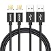 Produktbild Magnetisches Micro USB Kabel, ZKAPOR [2 Stück, 1M] Magnetic Nylon USB Schnellladekabel Sync Datenkabel und Ladekabel mit Android Magnet Adapter für Samsung Galaxy S7/ S6/ J5/ J7/ Note 5, Nexus, Sony, Huawei, Nokia, Kindle, LG, Echo Dot (Schwarz)