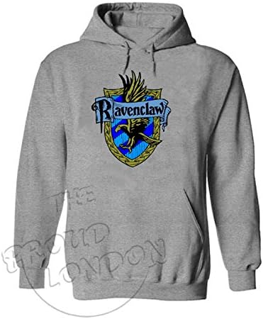 RAVENCLAW Unisex Hoodie HarryPotter Magic Hogwarts Tumblr Pinterest Fashion Gift (Small, Gray)