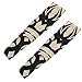 Produktbild 2 x Schwarz, Beige-atmungsaktives Strecthy Fake Tattoos Radbekleidung Arm Sleeve