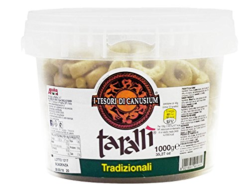i Tesori di Canusium Ce'Taradd Secchiello Tarallì Tradizionali - 1000 g