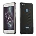 Produktbild Huawei P10 Lite Metall Cover,WIWJ Metall Case Cover 2 in 1 Aluminium Rahmen Zurück Rückseite Bumper Case Kohlefaser mit Anti-Fall-Shell Hülle Ultra Dünn Schutzhülle-Schwarz