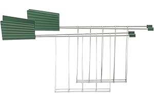 Alessi Plissé MDL08RA GR - Set di Due Pinze per Tostapane di Design, in Acciaio Inossidabile e Resina Termoplastica, Verde